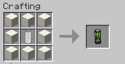 Monster can, Sugar blocks around empty can